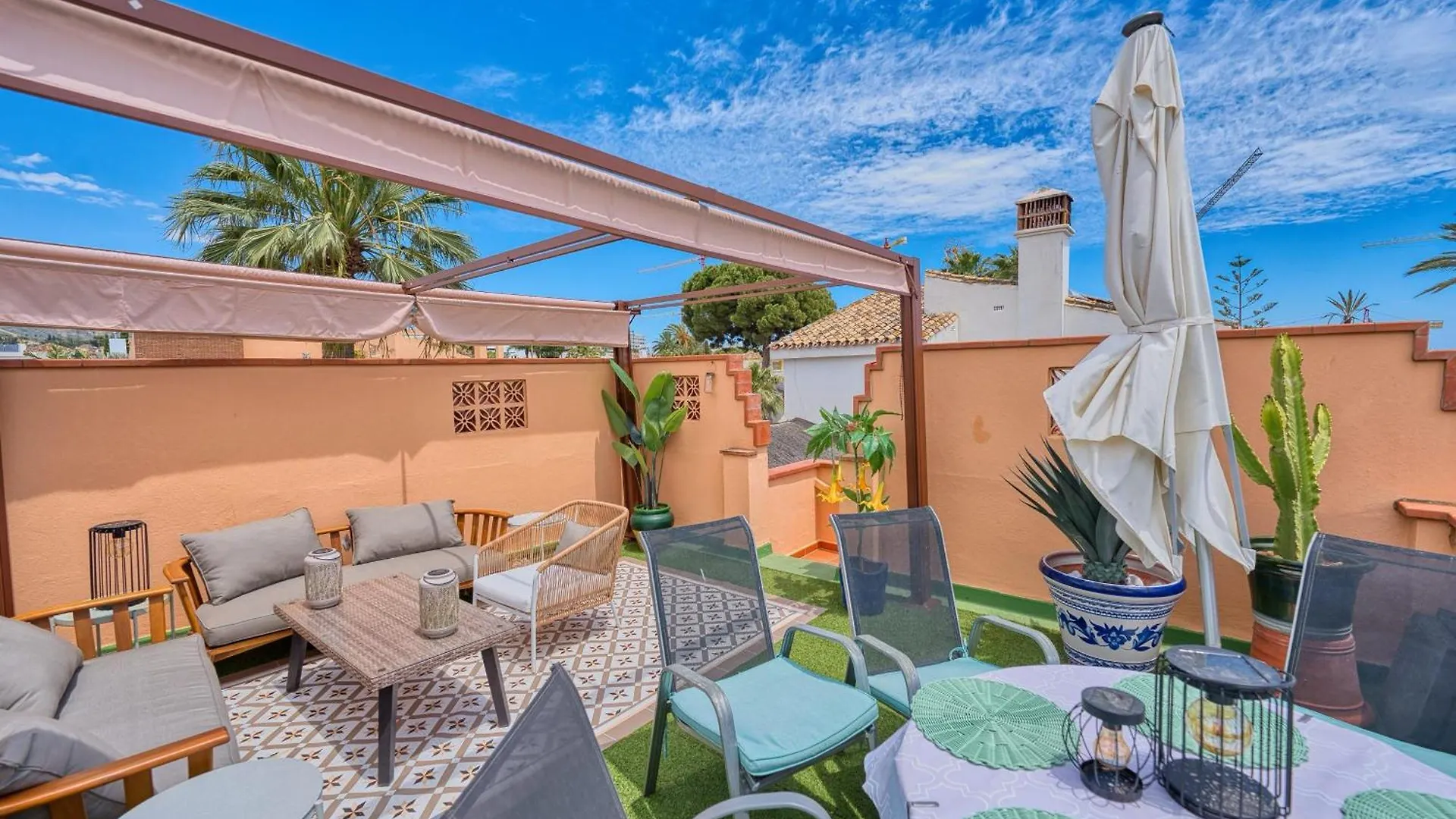 1109 * Panorama Sea View Family Villa Roof Terrace- Annex Marbella Spain